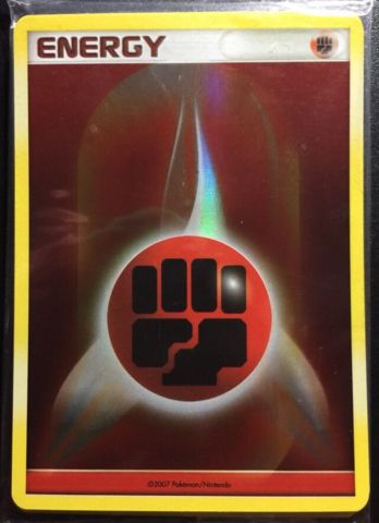 Pokemon Fighting Energy Reverse Holo 2007